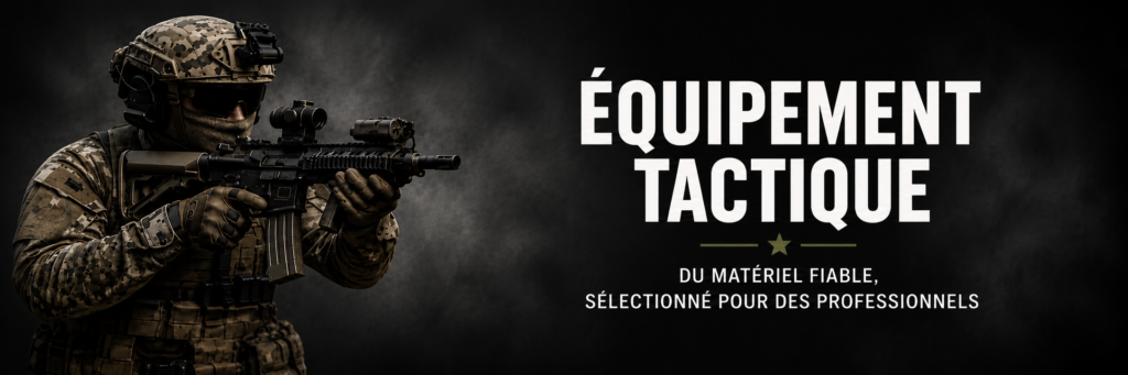 Équipement tactique professionnel avec gants, holster, ceinturon, mousqueton