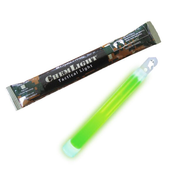 Bâton lumineux ChemLight 15 cm Cyalume vert 12 heures