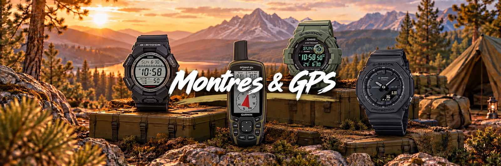 Collection de montre et gps