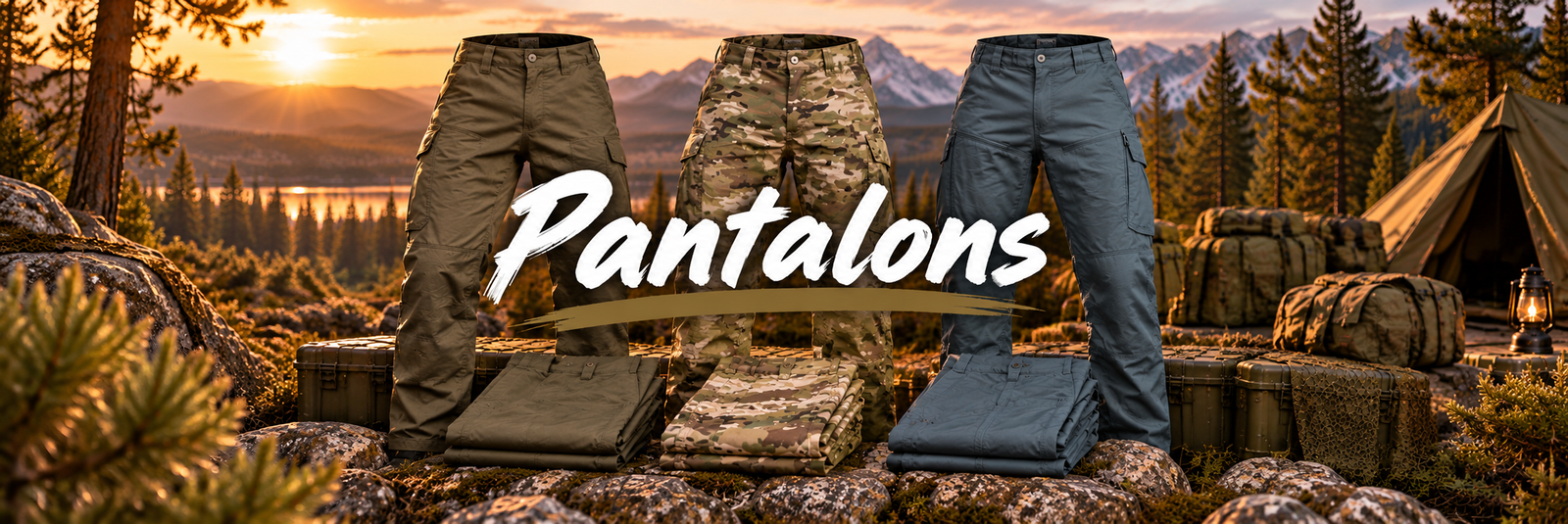 Collection de pantlons tactiques et outdoor